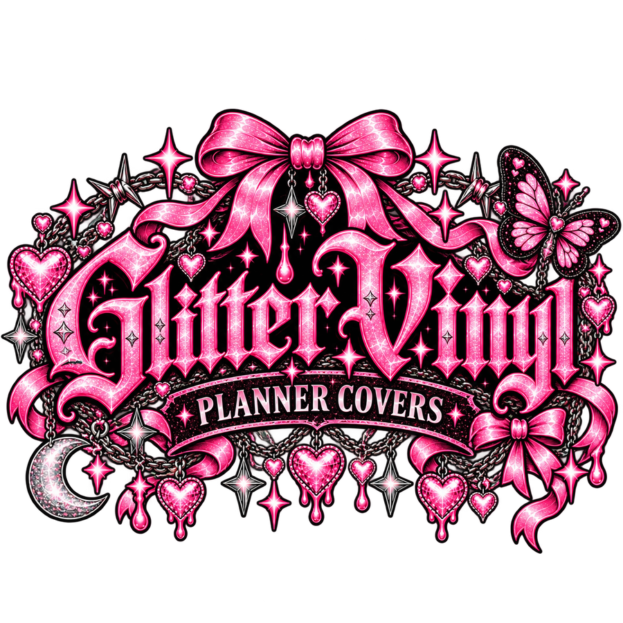 Glitter Vinyl Planner Covers ✨