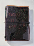 Black Jelly Glitter Vinyl Planner Cover | Passport Size, Pocket, A5, A6, B6