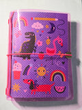 Fuchsia Jelly Glitter Vinyl Planner Cover | Passport Size, Pocket, A5, A6, B6