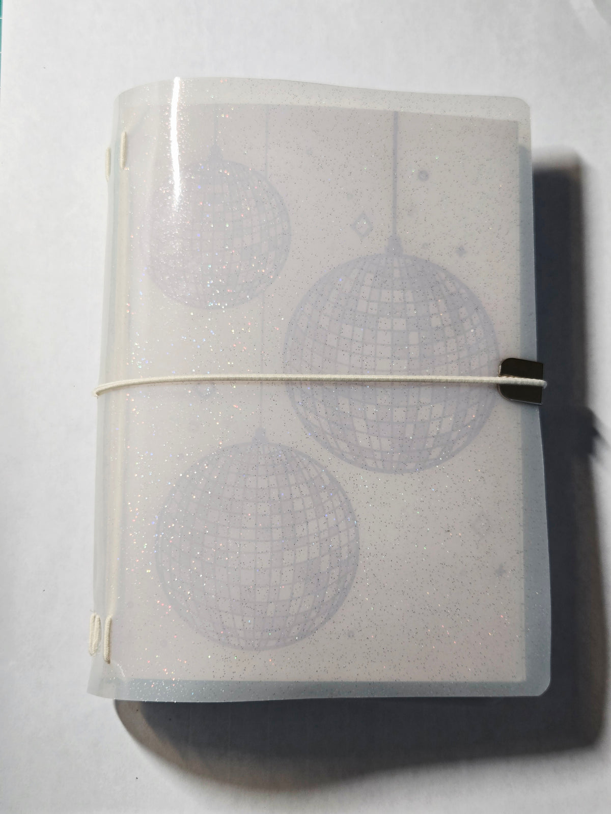 Milky Jelly Glitter Vinyl Planner Cover | Pocket, A5, A6, B6, Hobonichi Sneaker Weeks