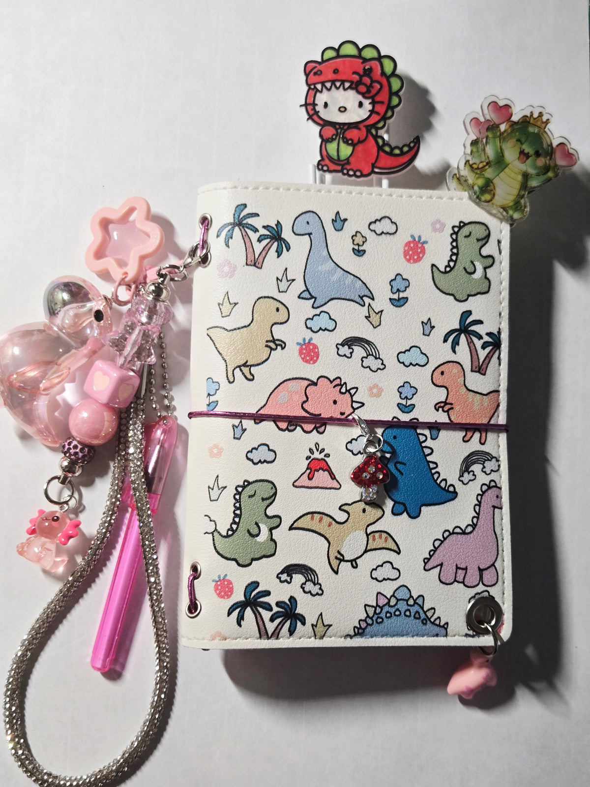 🦖 Dinosaur Adventure (Pink)  (Faux Leather)