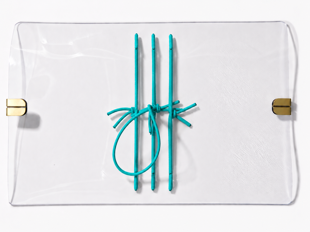 Clear Heavy Duty Vinyl Cover • Custom String Color • Edge Protectors • Handmade Planner Cover | Pocket, A5, A6, B6, Hobonichi Sneaker Weeks